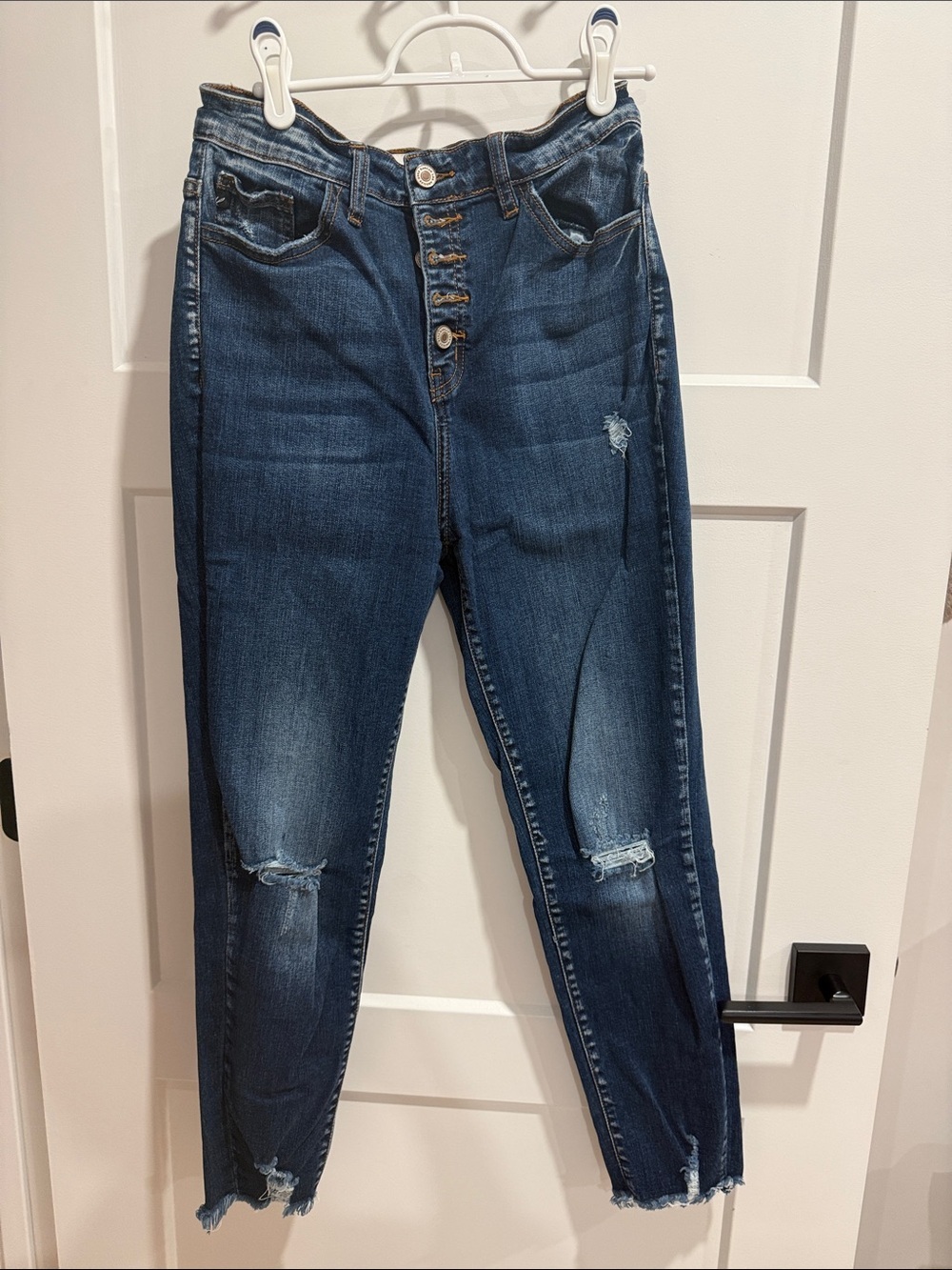 KanCan Dark Indigo Distressed Jeans